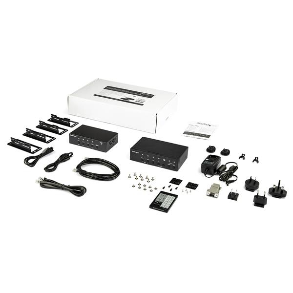 Multi-input Hdbaset Extender Kit With Built-in Switch And Video Scaler