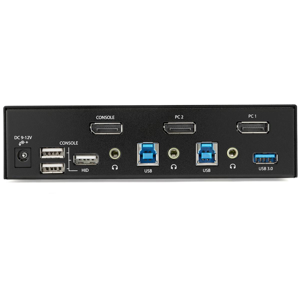 KVM Switch - 2 Port DisplayPort  - 4k60hz - USB 3.0 Hub