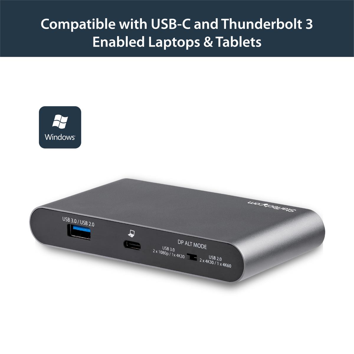 Docking Station - Dual-monitor USB-c Multiport Adapter - 2 X 4k Dp - 100w Pd 3.0