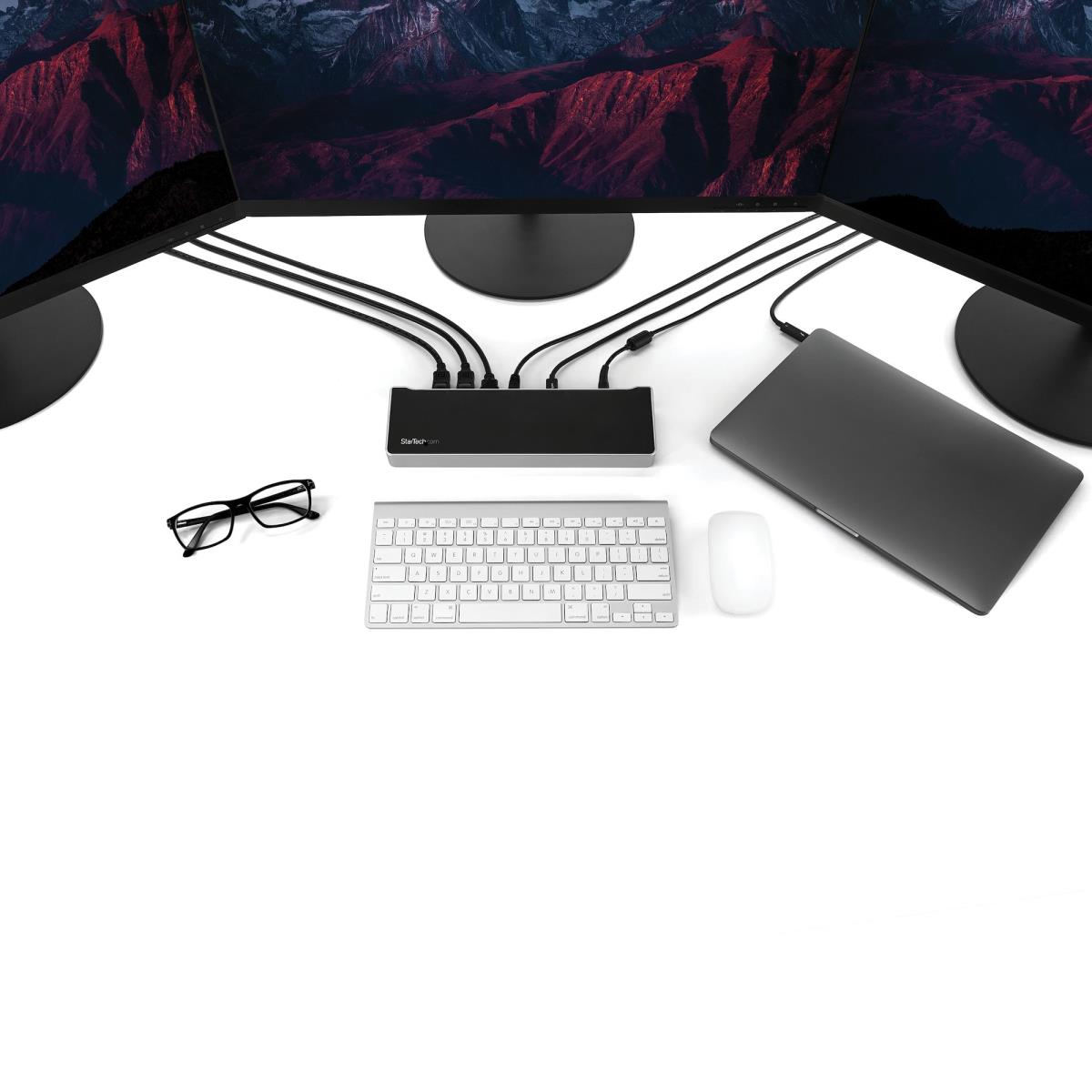 Docking Station - Triple-monitor 4k USB-c With 5x USB 3.0 Ports - 100w Pd