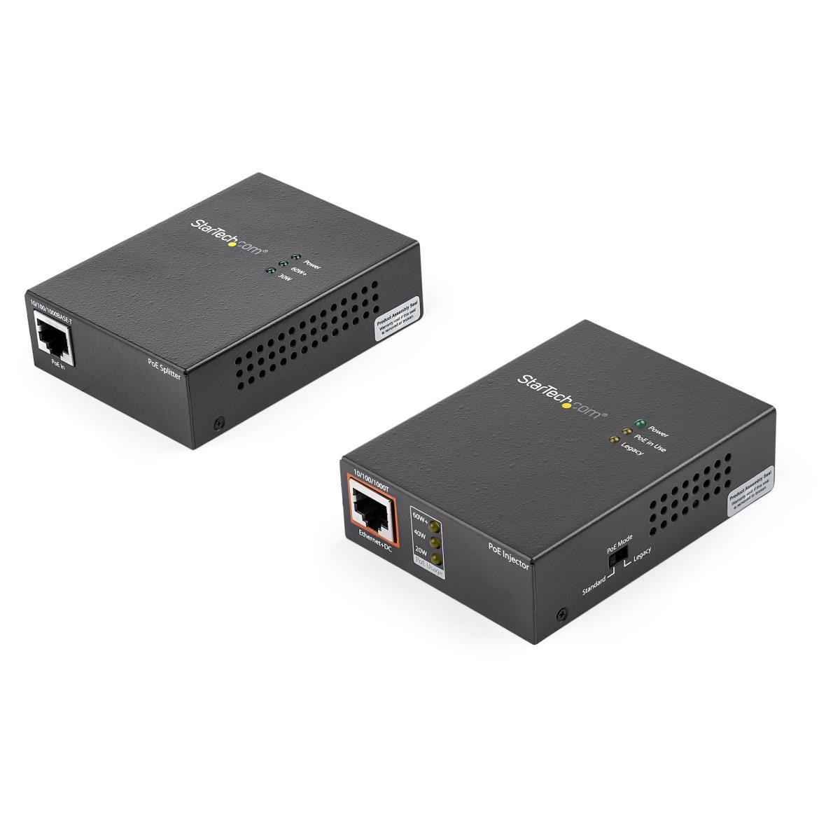Poe Injector 1-port 60w + Poe Splitter Kit
