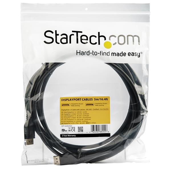 DisplayPort 1.4 Cable Vesa Certified 8k 60hz Hbr3 - 5m