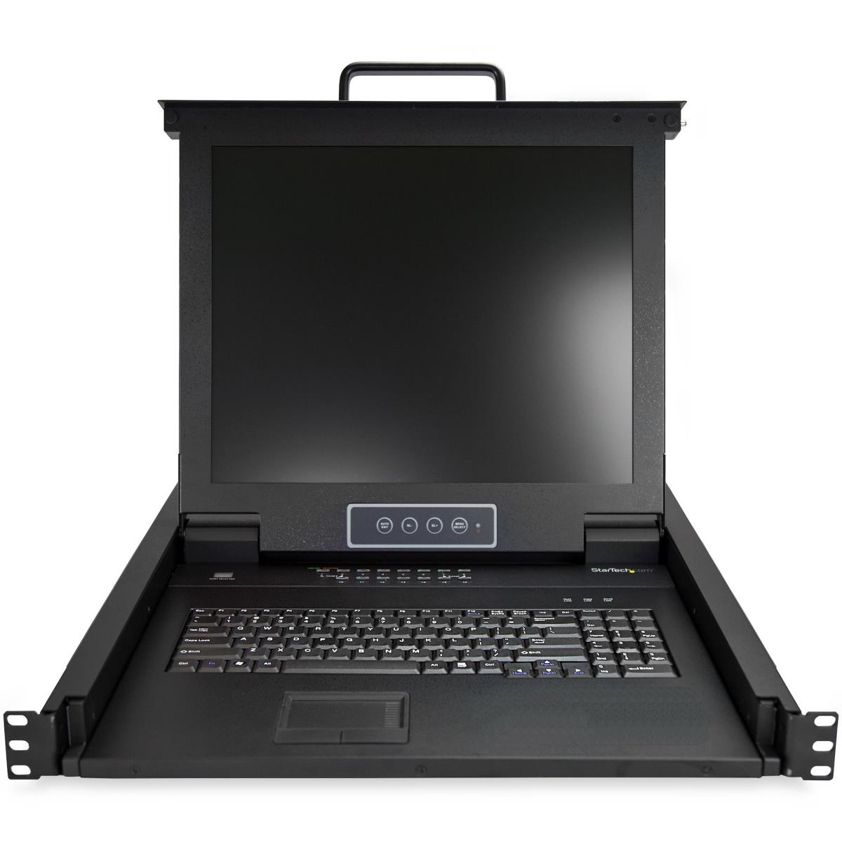 Rackmount KVM Console 16port 17in LCD Mount Parts/cbls Incl