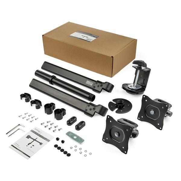 Dual-monitor Arm For Up To 27 Monitors