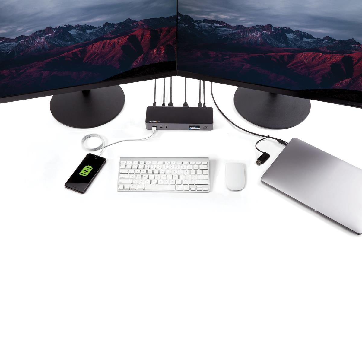 Docking Station - Dual 4k Universal USB-c / USB 3.0 - 60w Pd
