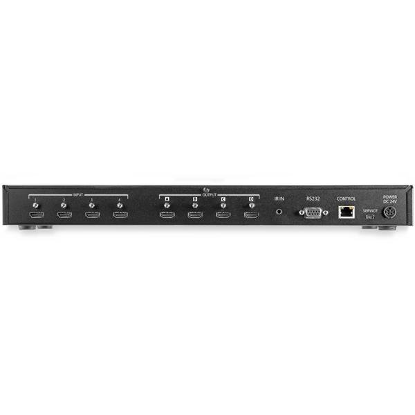 Hdmi Matrix Switch W/audio 4x4 Remote Ethernet Control 4k 60hz