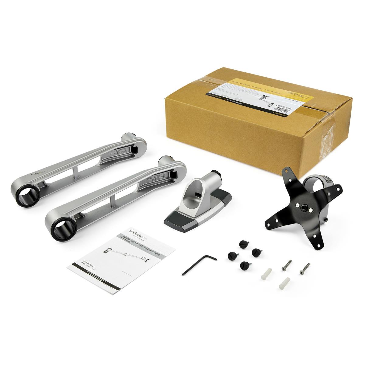 Monitor Arm Wall Mount Dual Swivel