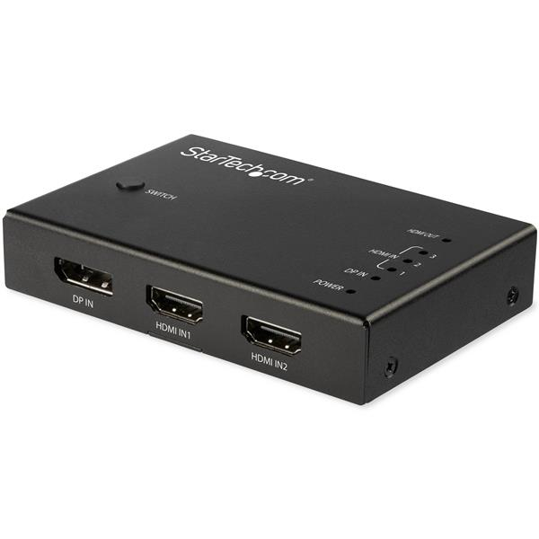 Hdmi Video Switch - 4 Port 3x Hdmi And 1x DisplayPort - 4k 60hz