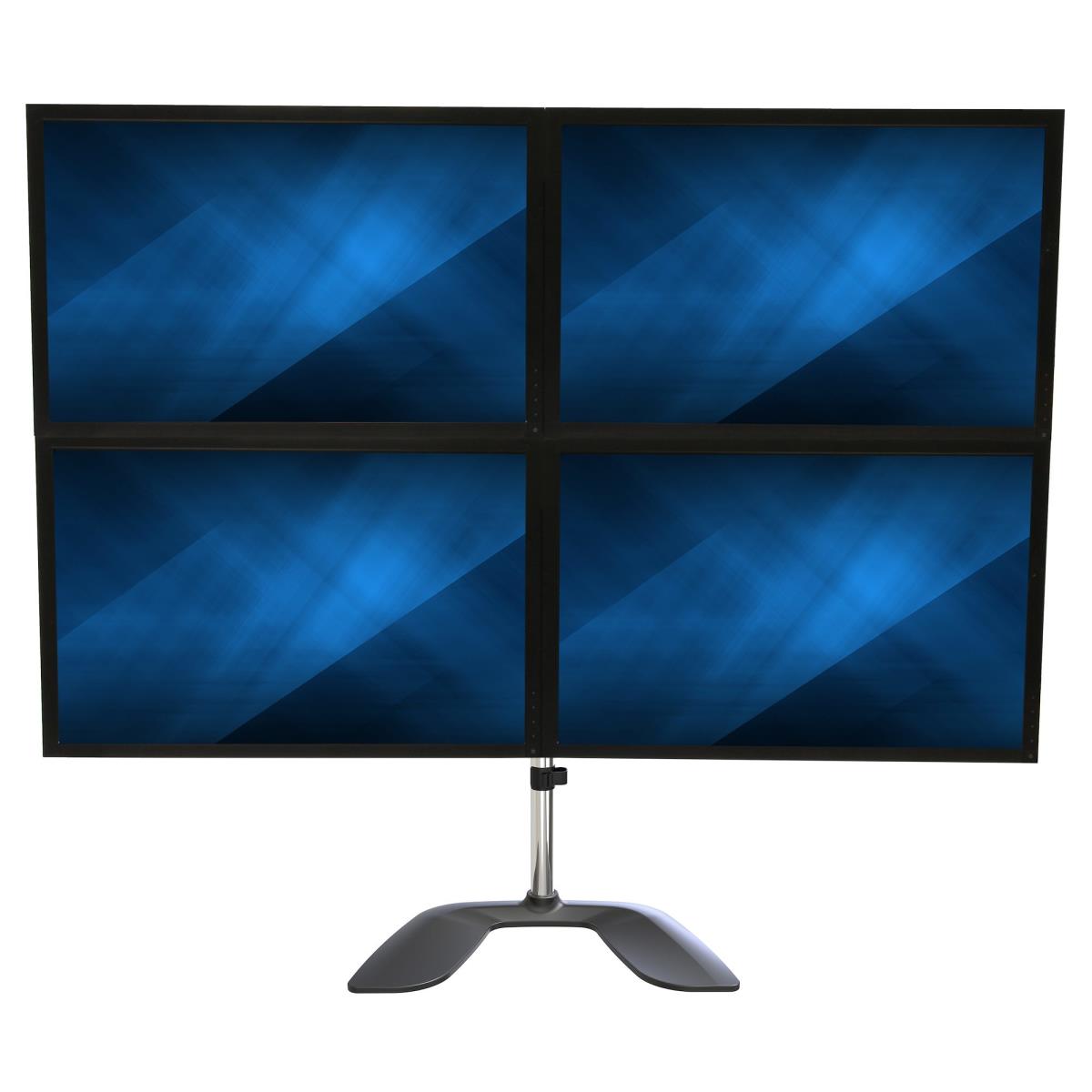 Quad-monitor Stand - Articulating - Steel & Aluminum
