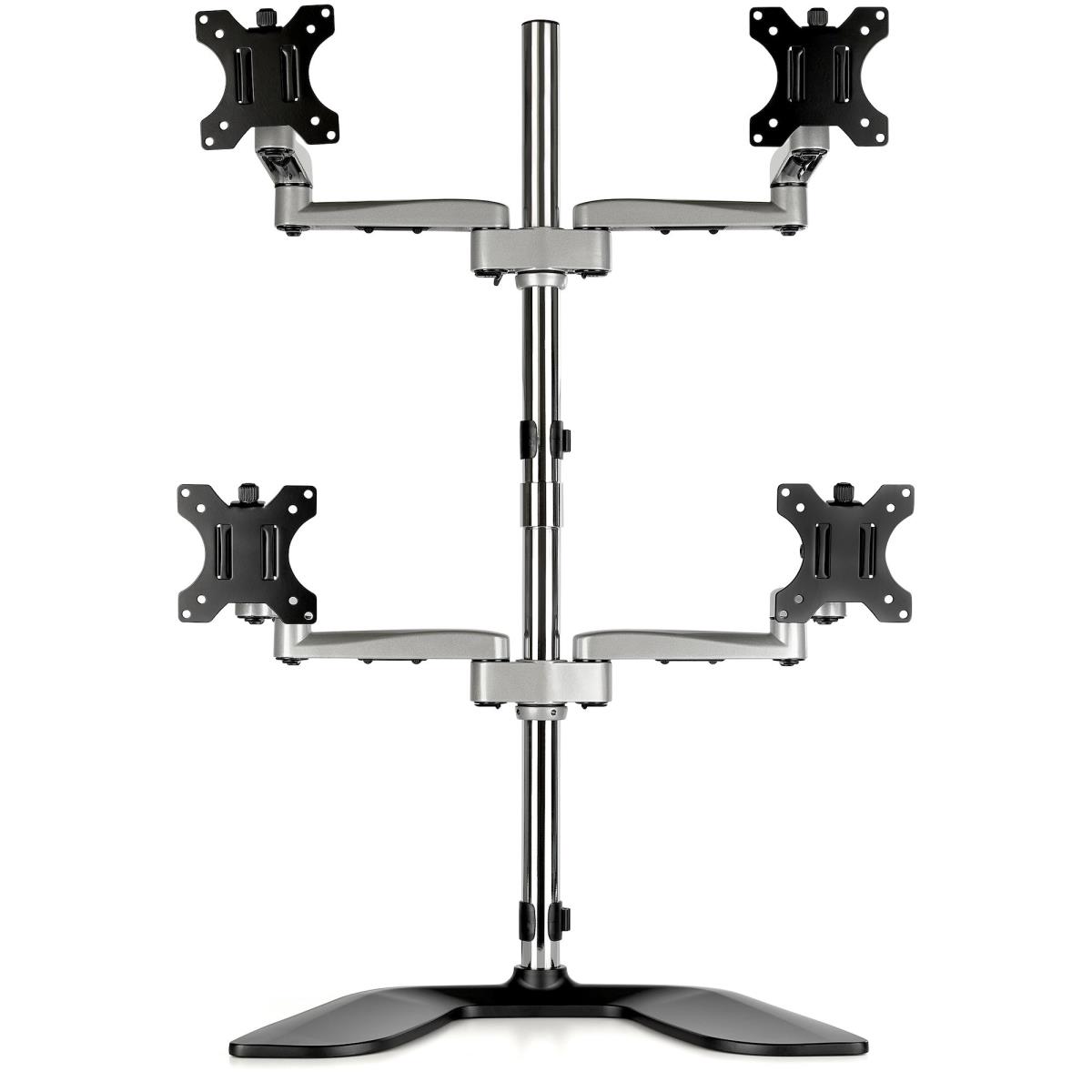 Quad-monitor Stand - Articulating - Steel & Aluminum