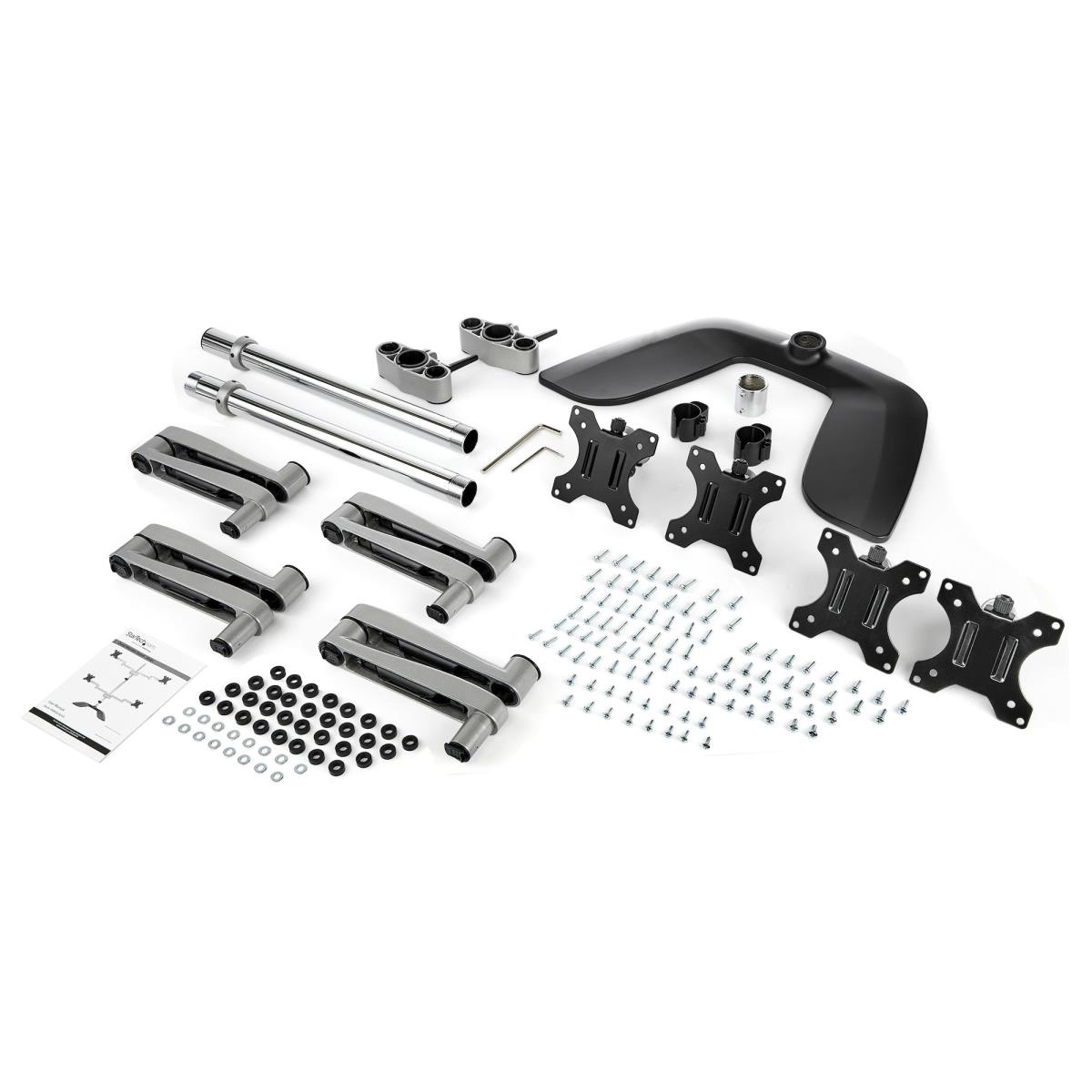 Quad-monitor Stand - Articulating - Steel & Aluminum