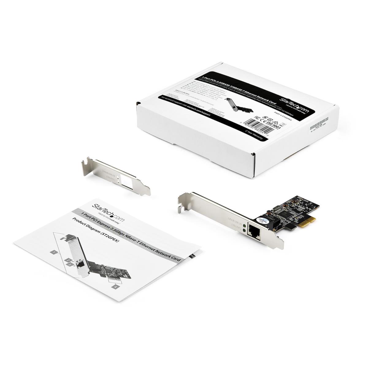 Network Card - 1 Port Pci-e 2.5gbps 2.5gbase-t - X4 Pci-e Lan