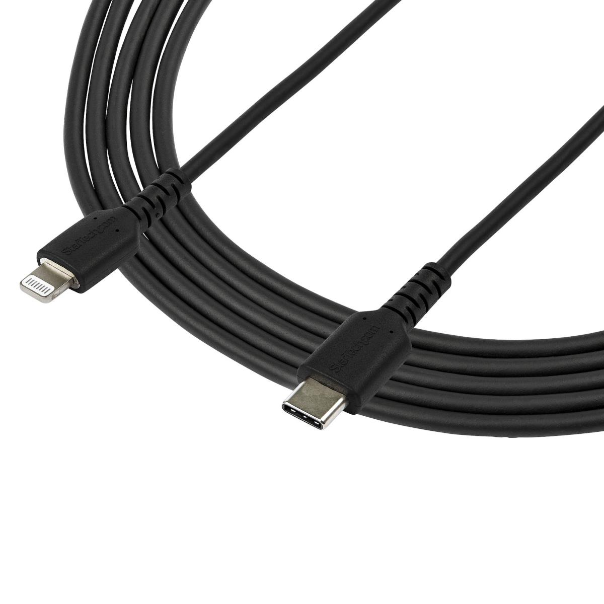 Cable USB C To Lightning - Apple Mfi Certified - 2m Black
