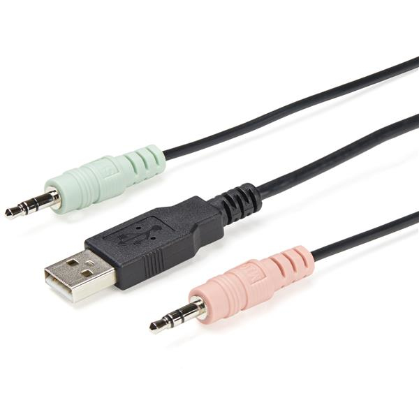 KVM Switch - 2 Port USB 4k60hz DisplayPort With Built-in Cables