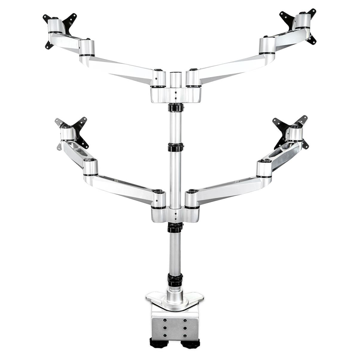 Quad Monitor Mount - For Up To 27in Vesa Monitors - Desk Mount