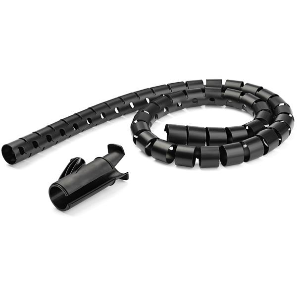 Spiral Cable Management Sleeve 25mm X 1.5m /1x 4.9 - Black