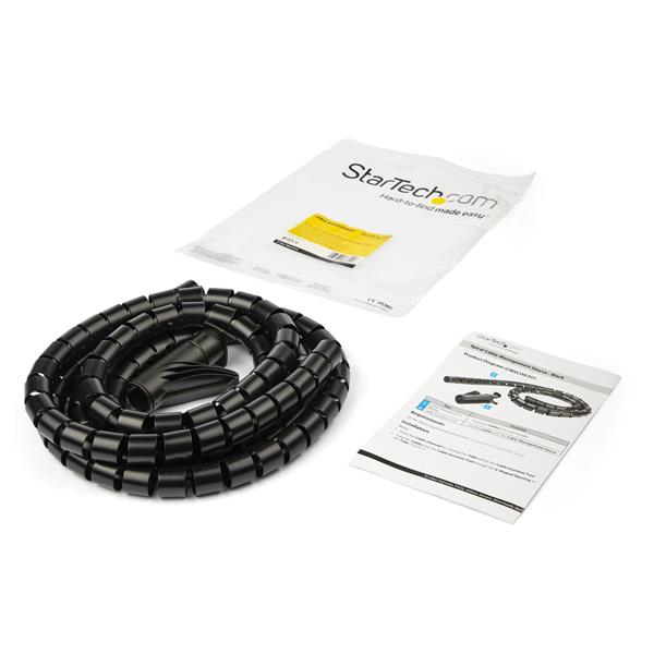 Spiral Cable Management Sleeve 25mm X 2.5m /1x 8.2 - Black