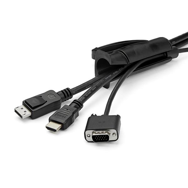 Spiral Cable Management Sleeve 45mmx2.5m /1.8x8.2 - Black
