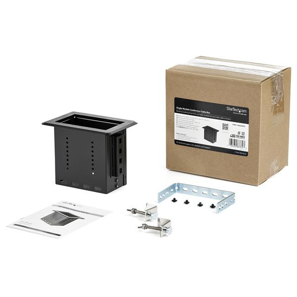 Single-module Conference Table Connectivity Box - Customizable