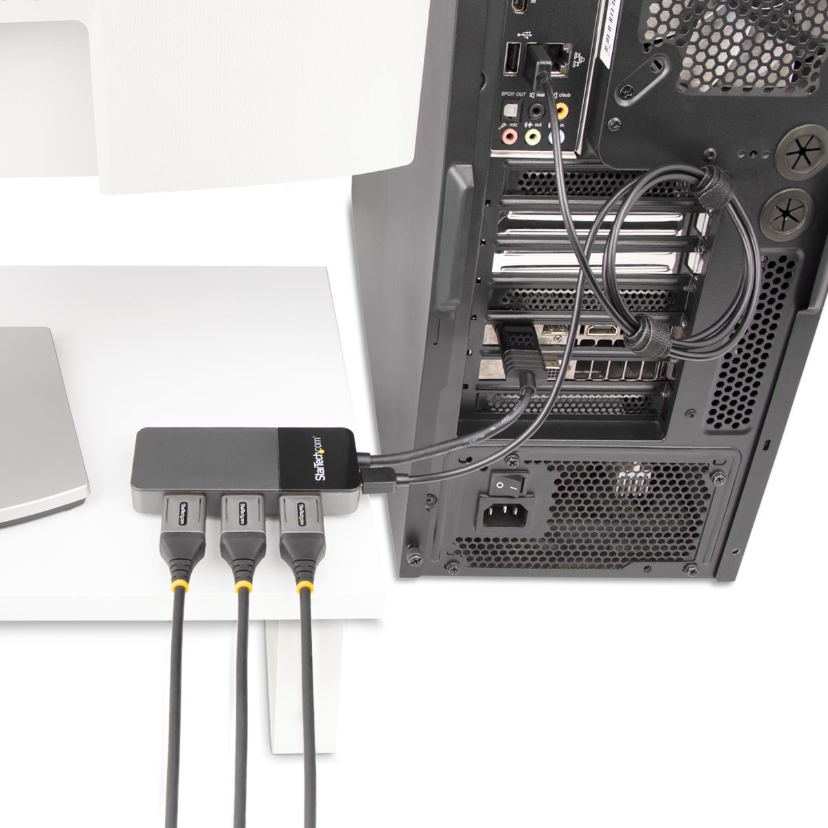 DisplayPort Mst Hub - 3-port Dp 1.4