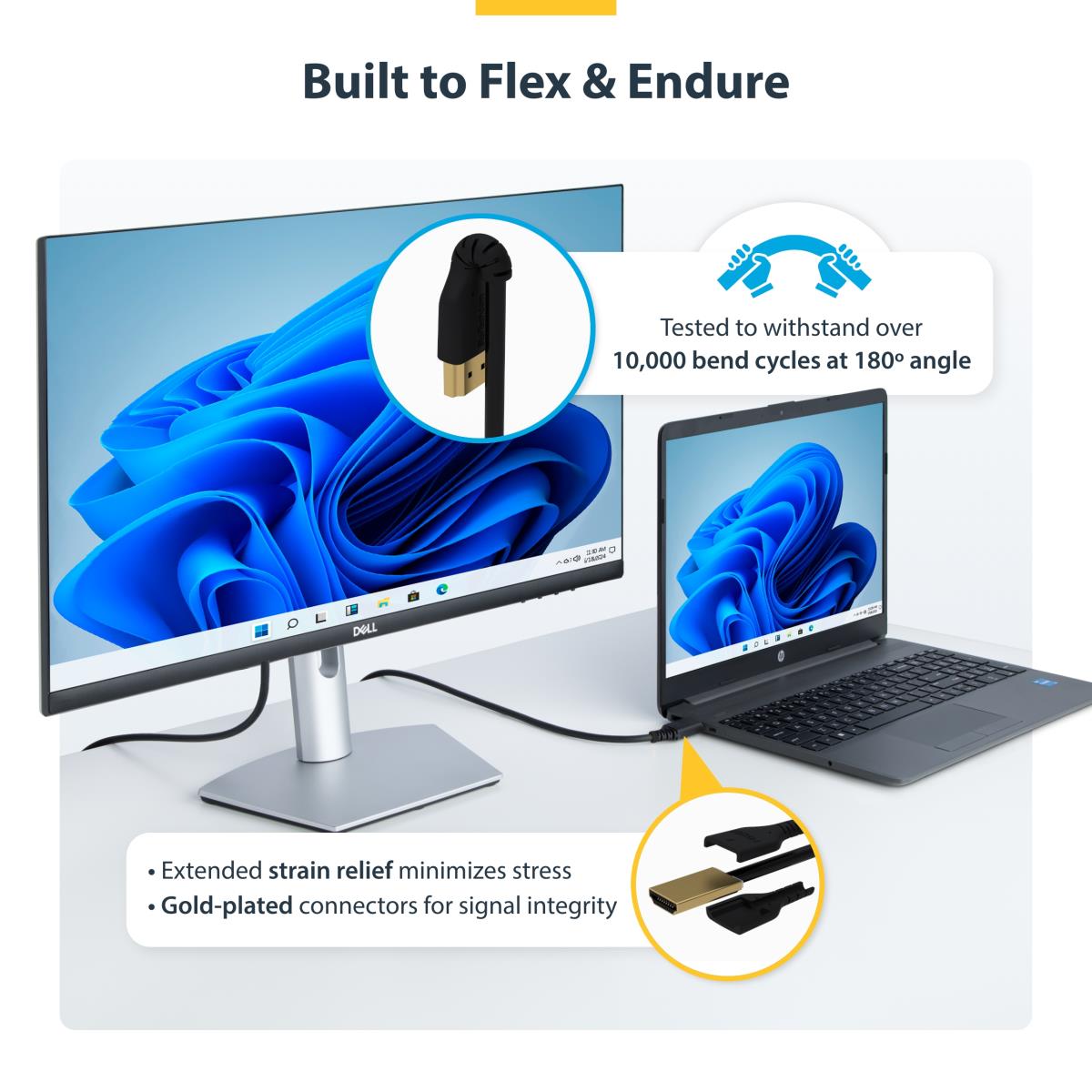 Premium High Speed Hdmi Cable With Ethernet Aramid Fiber 1m