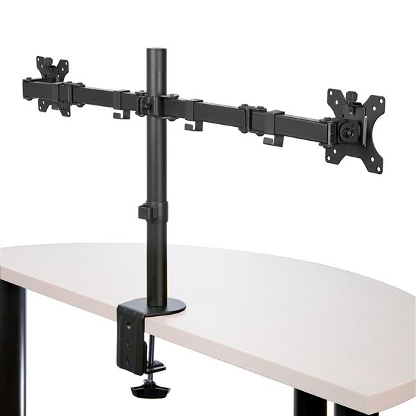 Desk Mount Dual Monitor Arm For Up To 32in Monitors - Crossbar