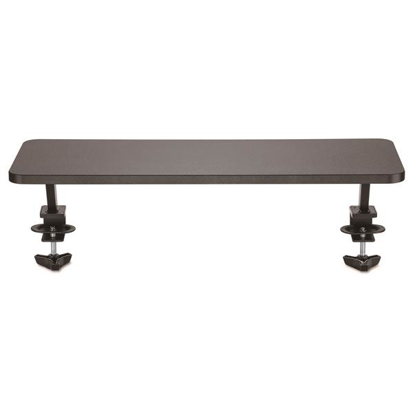 Monitor Riser Stand - Clamp On Monitor Shelf - Extra Wide