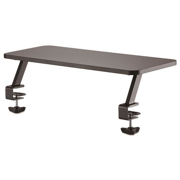 Monitor Riser Stand - Clamp On Monitor Shelf - Extra Wide