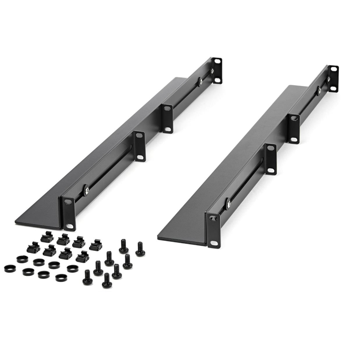 Server Rack Rails 1U with Adjustable Mounting Depth