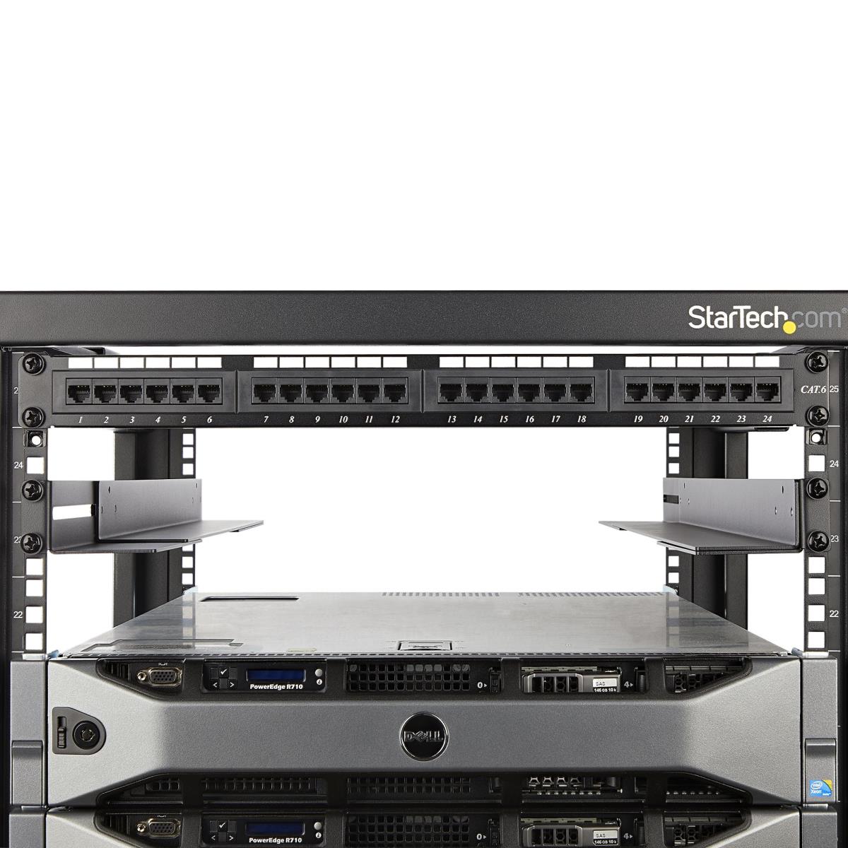 Server Rack Rails 1U with Adjustable Mounting Depth