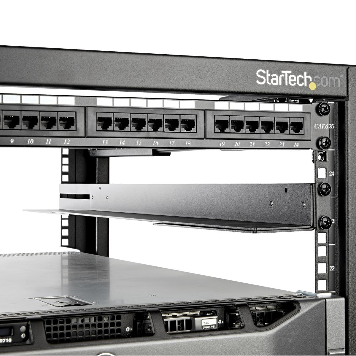 Server Rack Rails 1U with Adjustable Mounting Depth