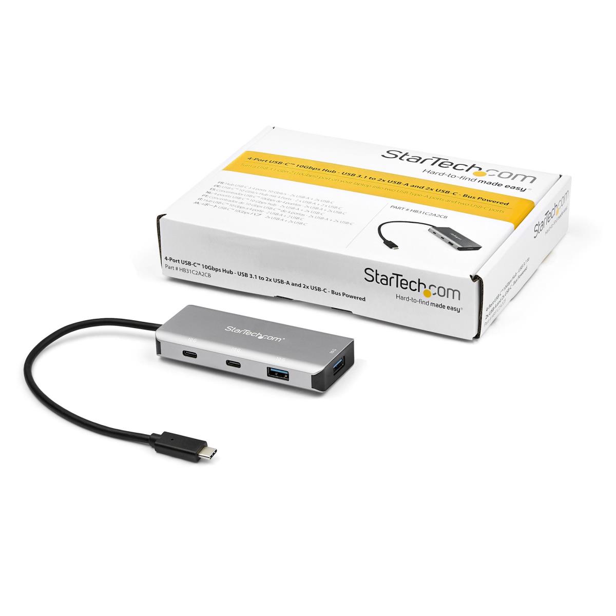 USBc Hub 4 Port 2x USB-a + 2x USB-c