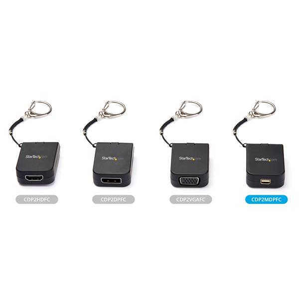 Portable USB C To Mdp Adapter Quick-connect Keychain 4k 60hz