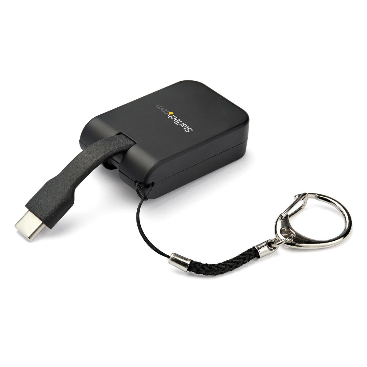 Portable USB C To Vga Adapter Quick-connect Keychain 1080p