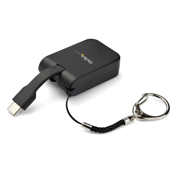 Keychain Portable USB-c To DisplayPort Adapter With Quick-connect