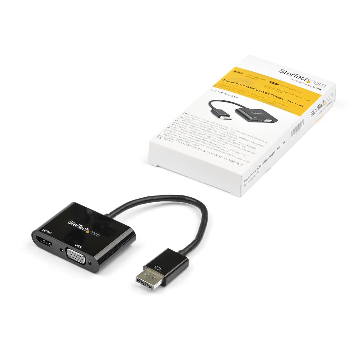 Adapter - DisplayPort To Hdmi Vga - 4k60