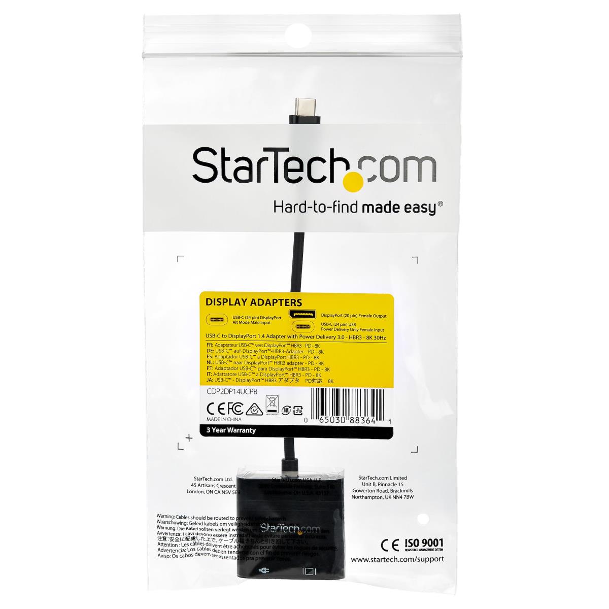 USB C To DisplayPort Adapter Power Delivery - 8k 30hz - Hbr3