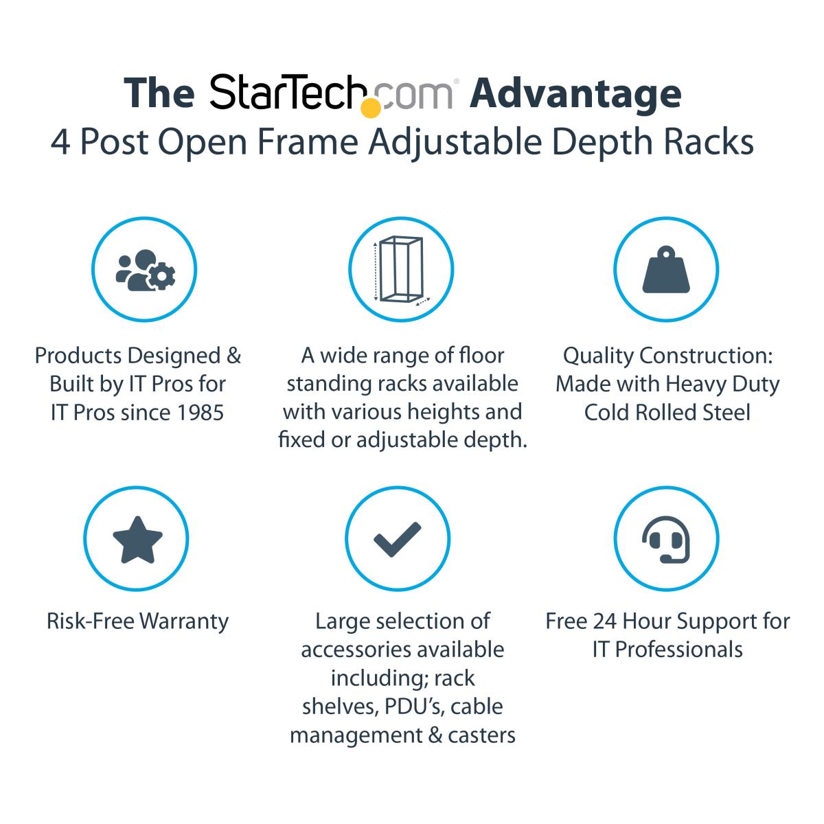 Rack - 15u Open Frame - 22-40 In. Depth