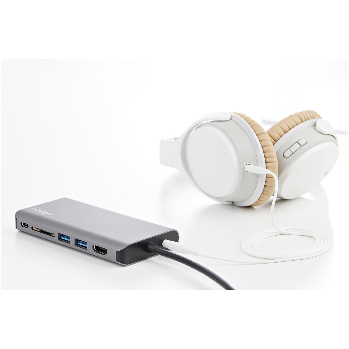 Mini Docking Station - USB-c Multiport Adapter - Hdmi / Vga - Pd - Sd - Ethernet - Audio & Mic - 30cm Cable