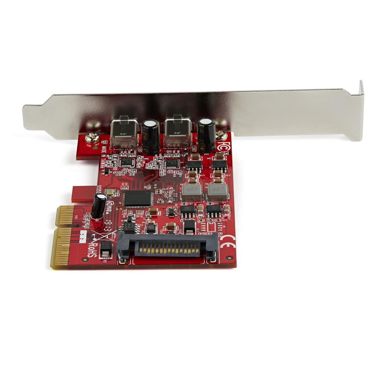 2 Port Pci-e USB 3.1 Gen 2 Card Up To 10gbps - Pci-e Gen 3 X4