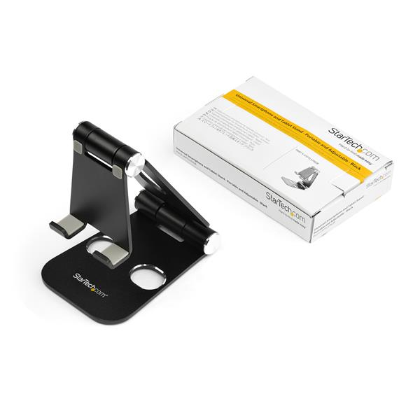 Universal Smartphone And Tablet Stand - Multi Angle - Foldable Black
