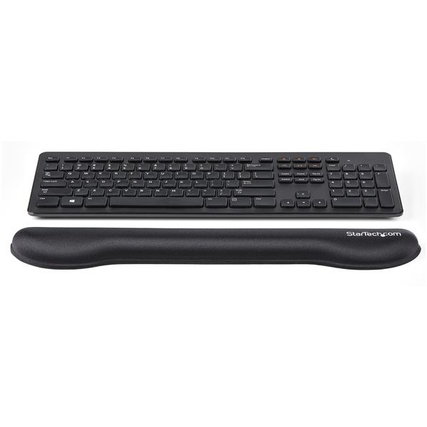 Foam Keyboard Wrist Rest For Ergonomic Typing Support - Soft Black Nylon Rest Pad