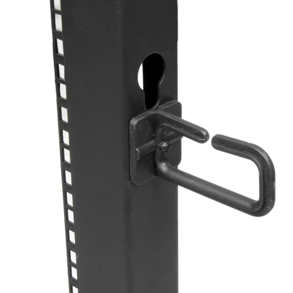 Open Frame Server Rack - Compact 4 Post Adjustable Depth (22-40