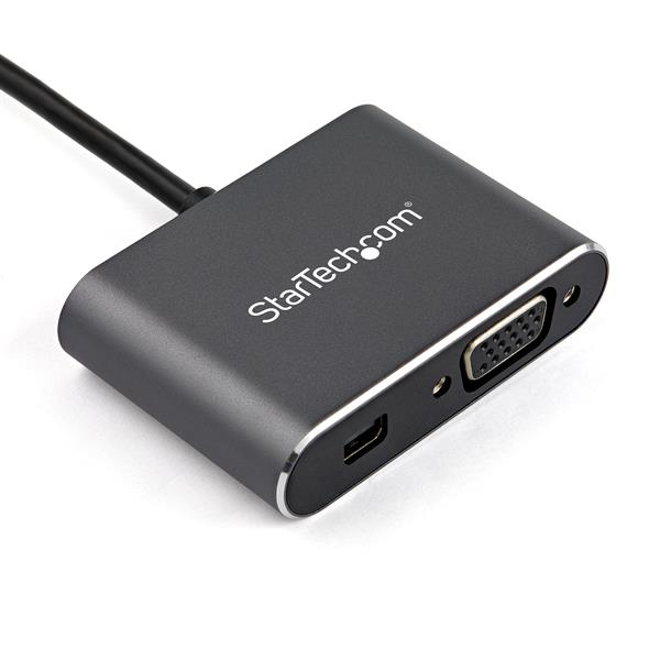 Multiport Video Adapter - USB C Vga Or Mini DisplayPort With Hdr