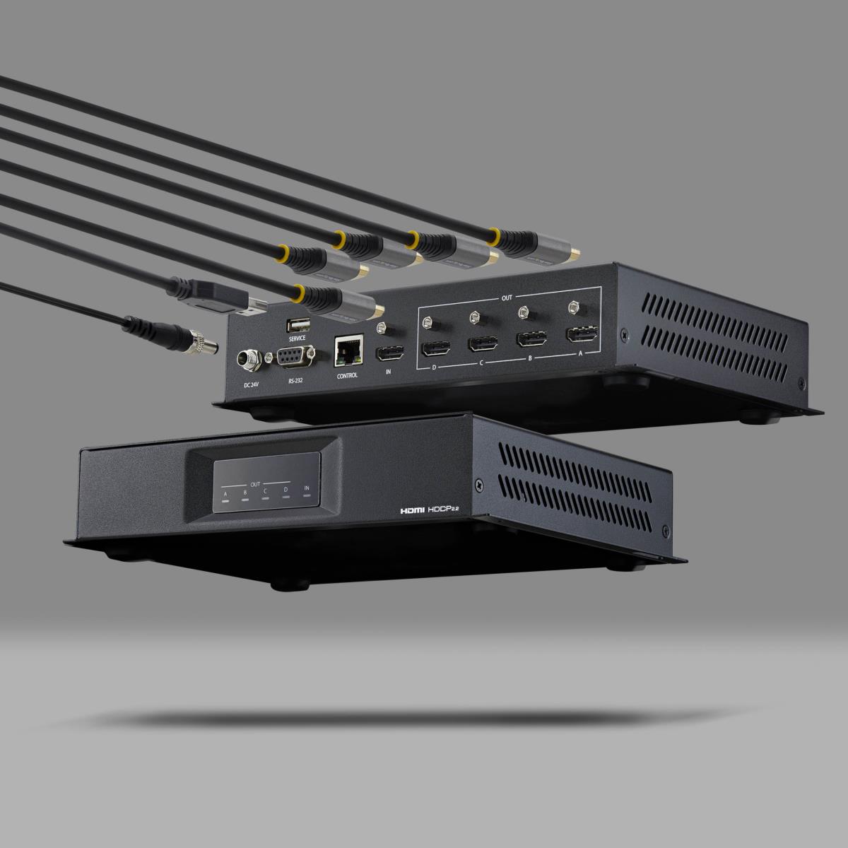 2x2 Video Wall Controller - 4k Video Wall Splitter - Hdmi 2.0 - 1 Input 4 Outputs