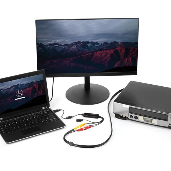 USB Video Capture Adapter - S Video / Composite To USB 2.0 Video Capture Cable With Twain Support - Analog To Digital Converter