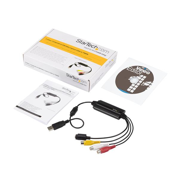 USB Video Capture Adapter - S Video / Composite To USB 2.0 Video Capture Cable With Twain Support - Analog To Digital Converter