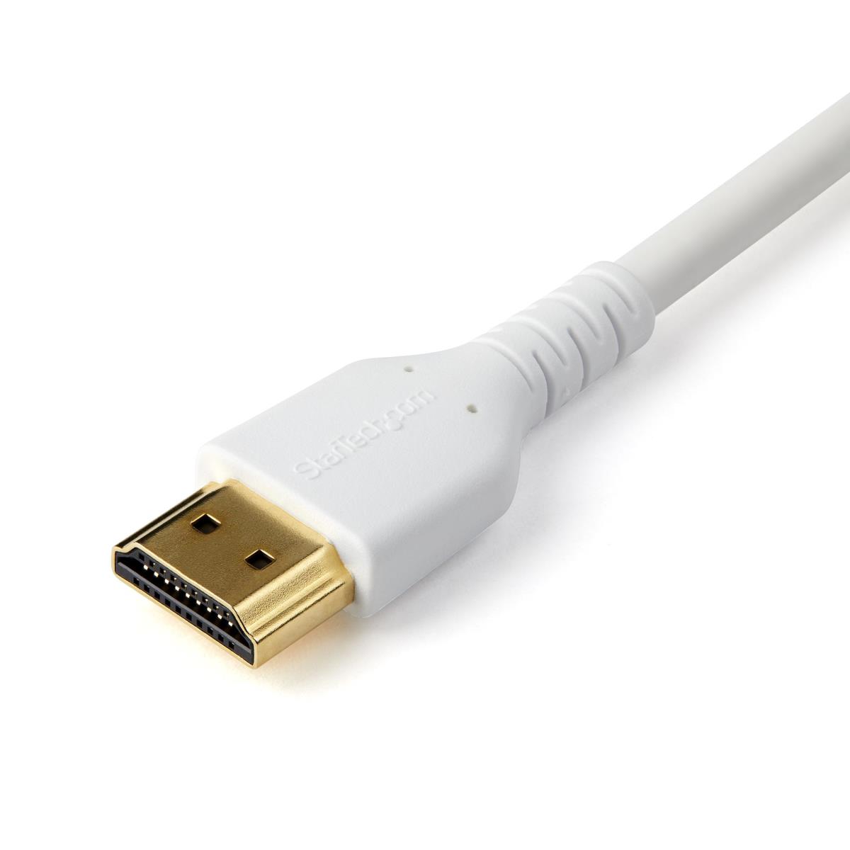 Premium High Speed Hdmi Cable With Ethernet Aramid Fiber 1m White