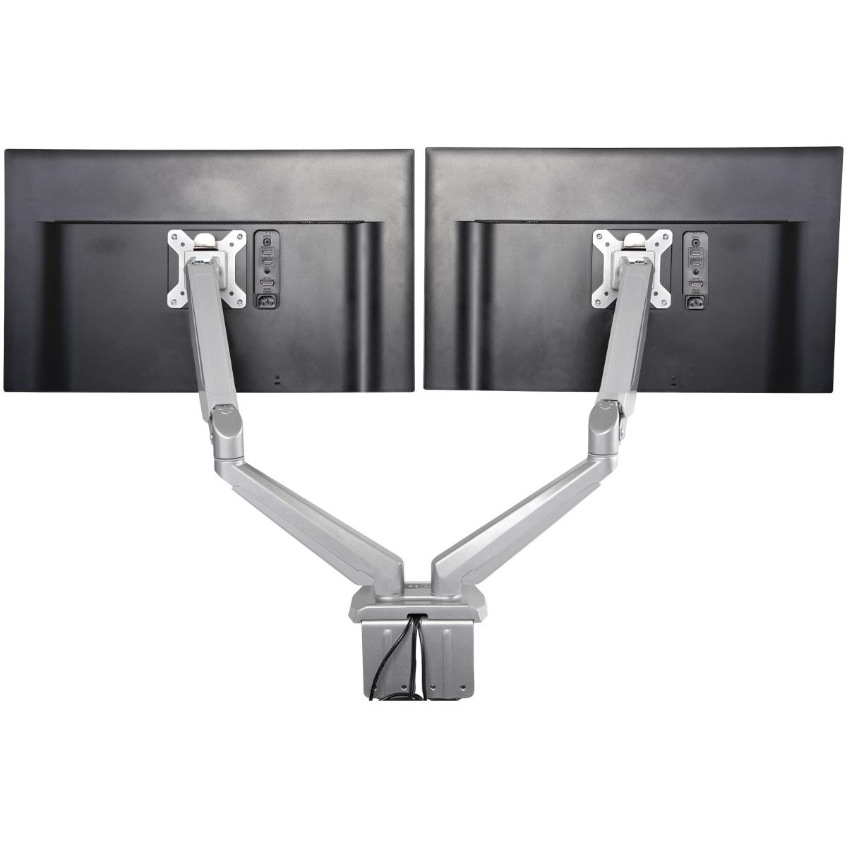 Dual Desk Mount Monitor Arm Built-in 2-port USB And 3.5mm