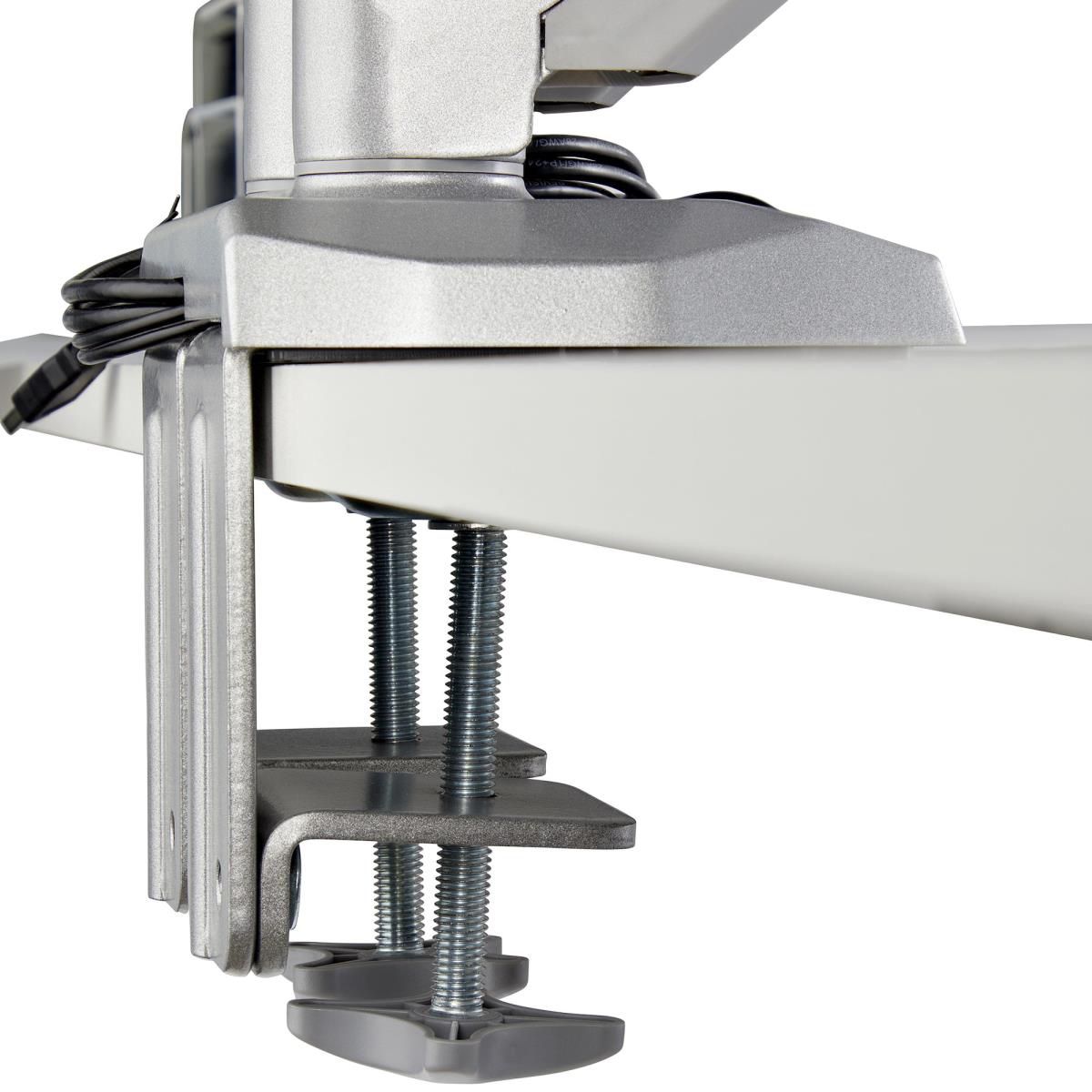 Dual Desk Mount Monitor Arm Built-in 2-port USB And 3.5mm